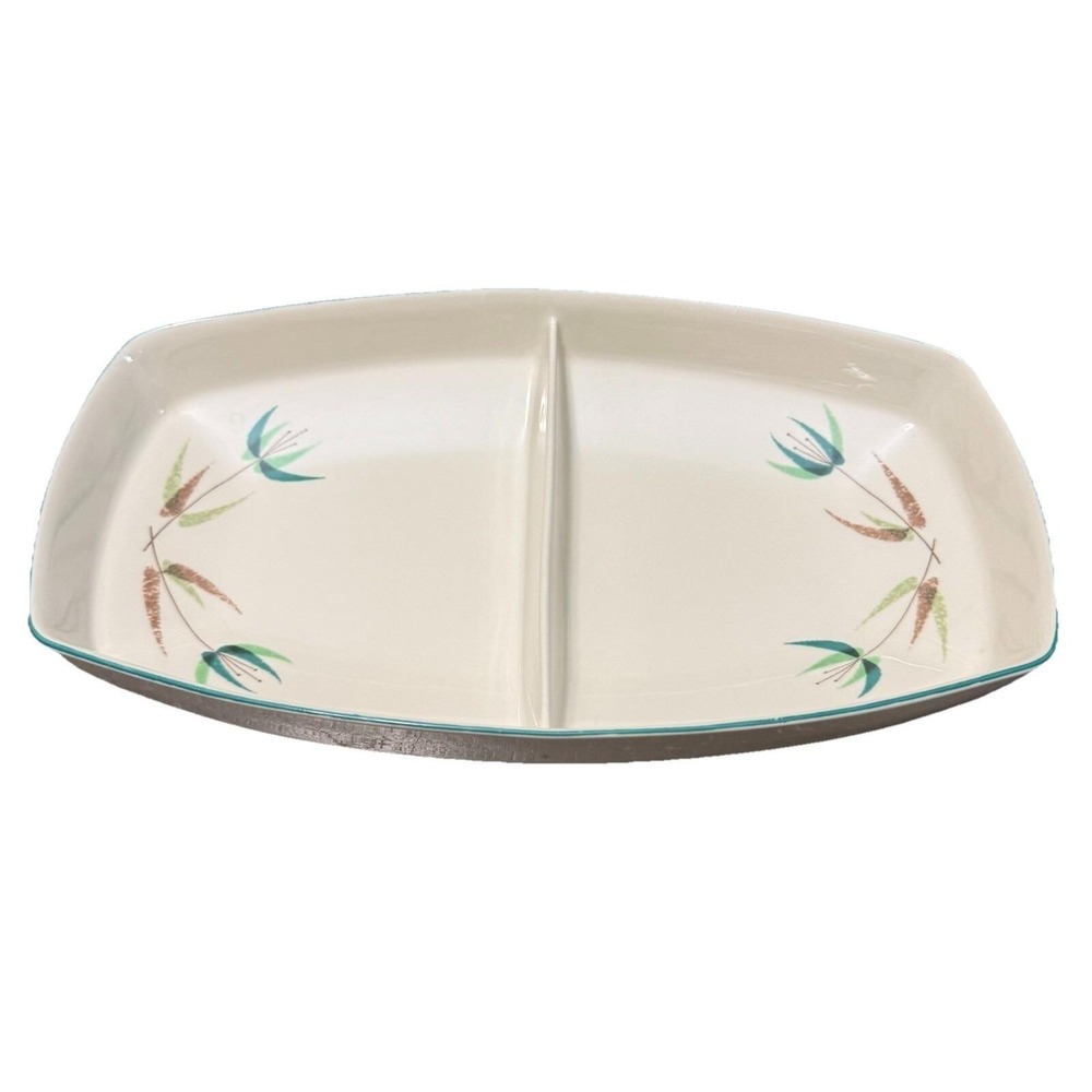 Vintage Franciscan Radiance Divided Serving Dish MCM Atomic Relish Tray‎ USA